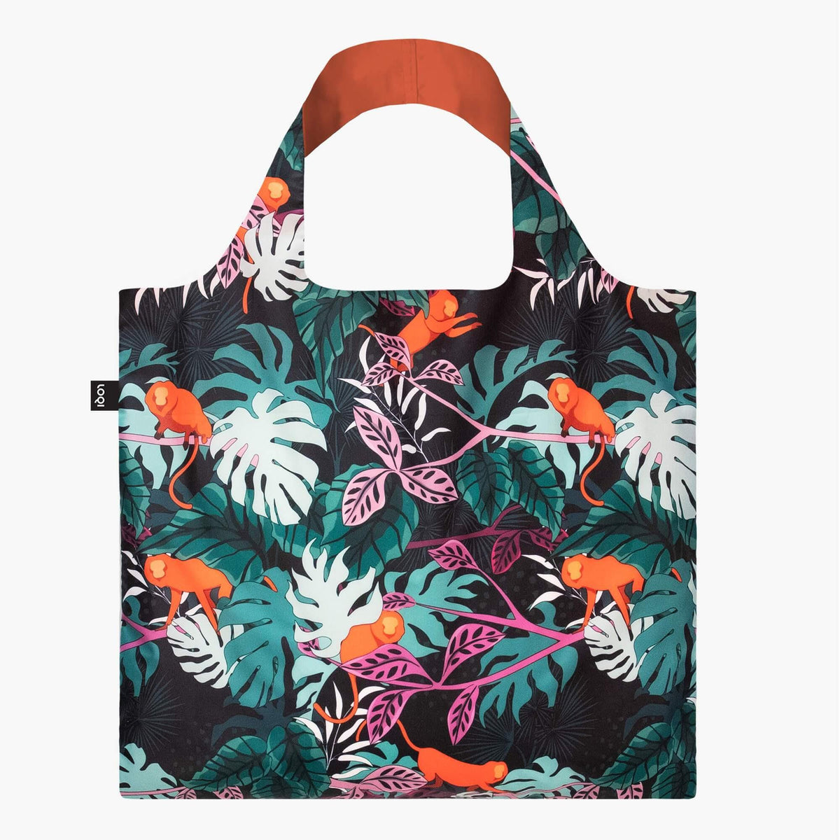 LOQI Recycled Tote Bag, Mata Monkey