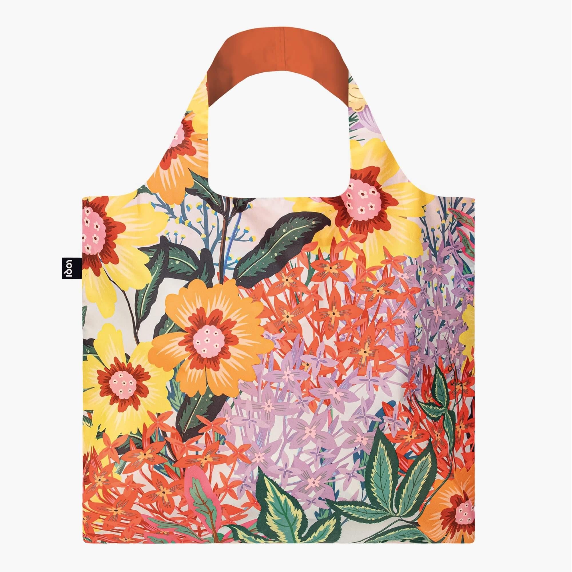 LOQI Recycled Tote Bag, Thai Floral