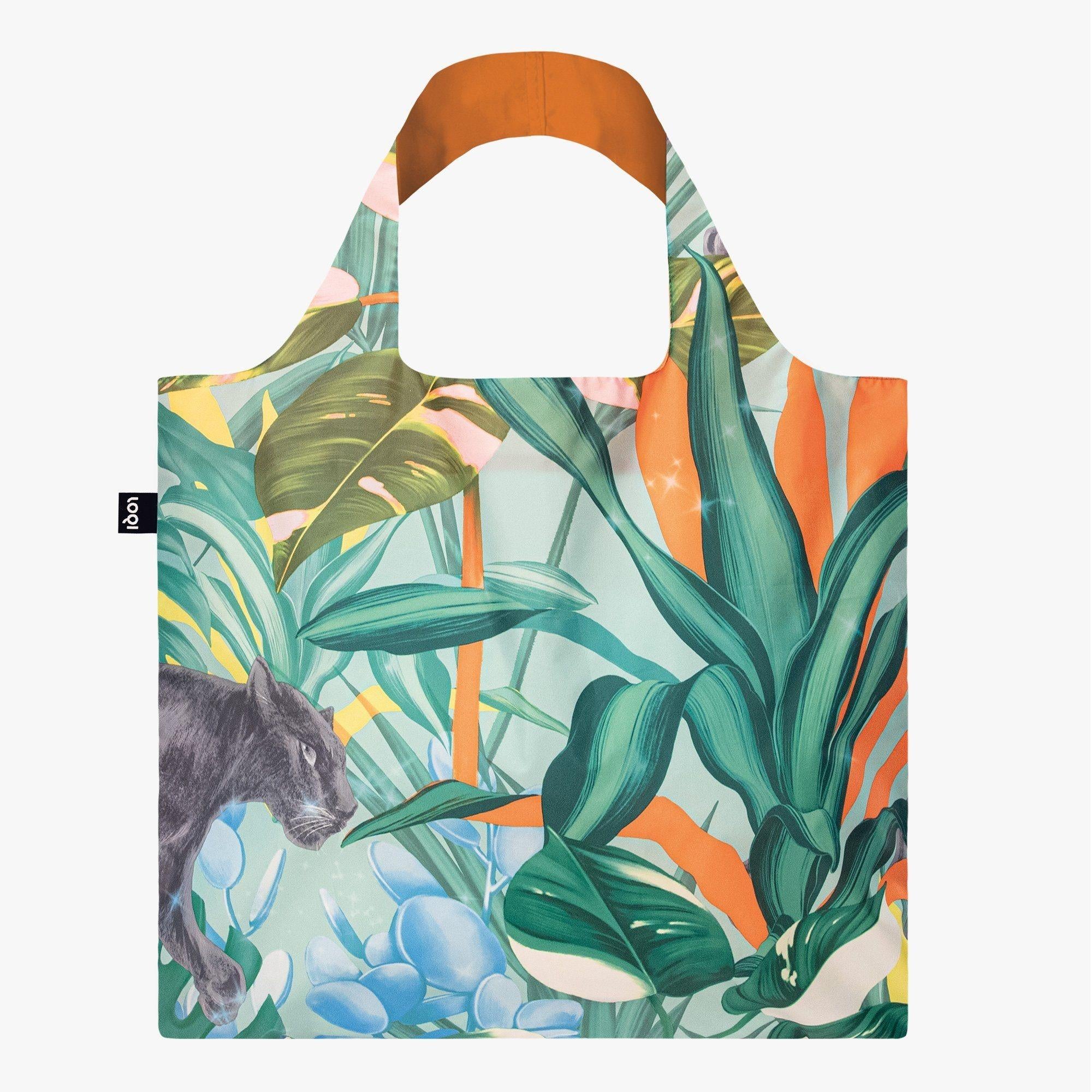 LOQI Recycled Tote Bag, Wild Forest
