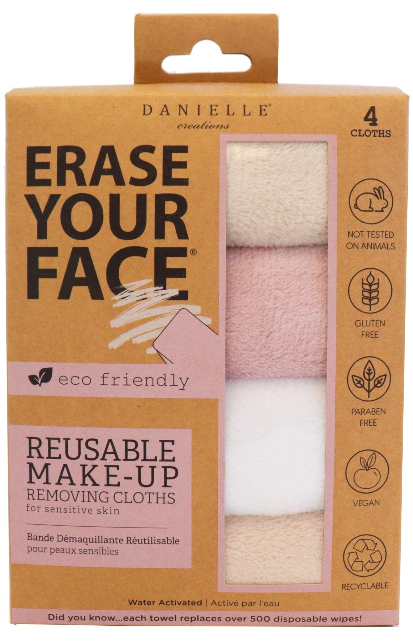 Danielle Erase Your Face Makeup Remover Cloth Set of 4