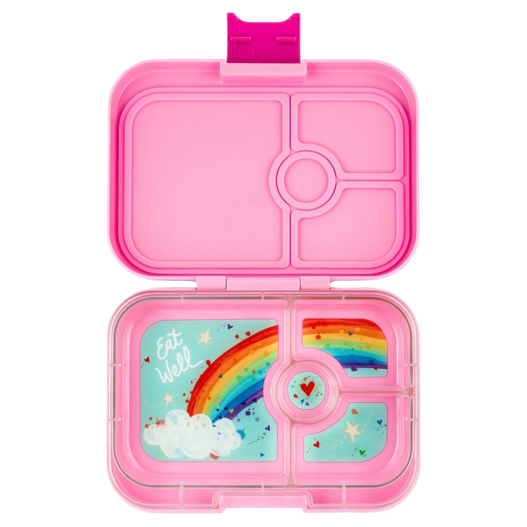 Yumbox Tapas with Botanical Tray Amalfi Pink 4-Compartment Lunch