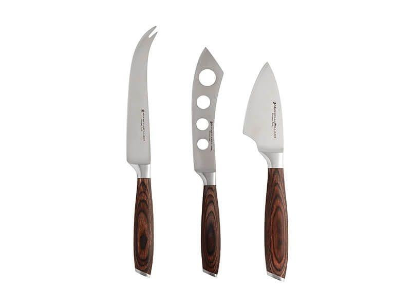 Maxwell & Williams Stanton Birchwood Cheese Knife Set of 3