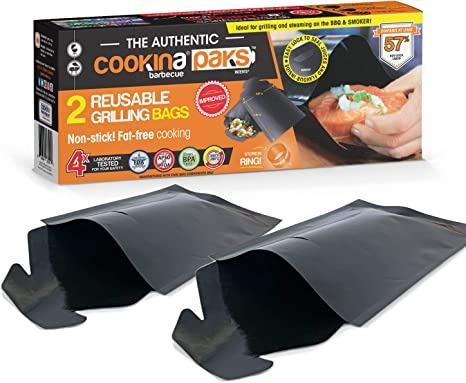 Cookina Reusable Grilling Bags Set Of 2