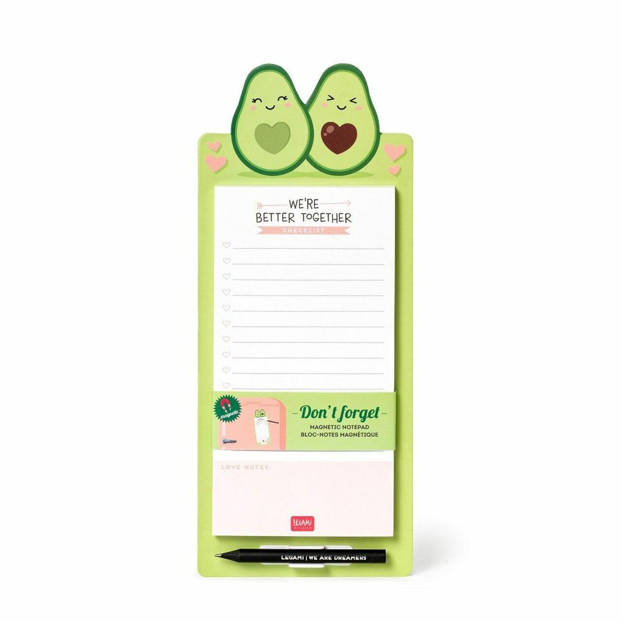Legami Don't Forget Magnetic Notepad Avocado