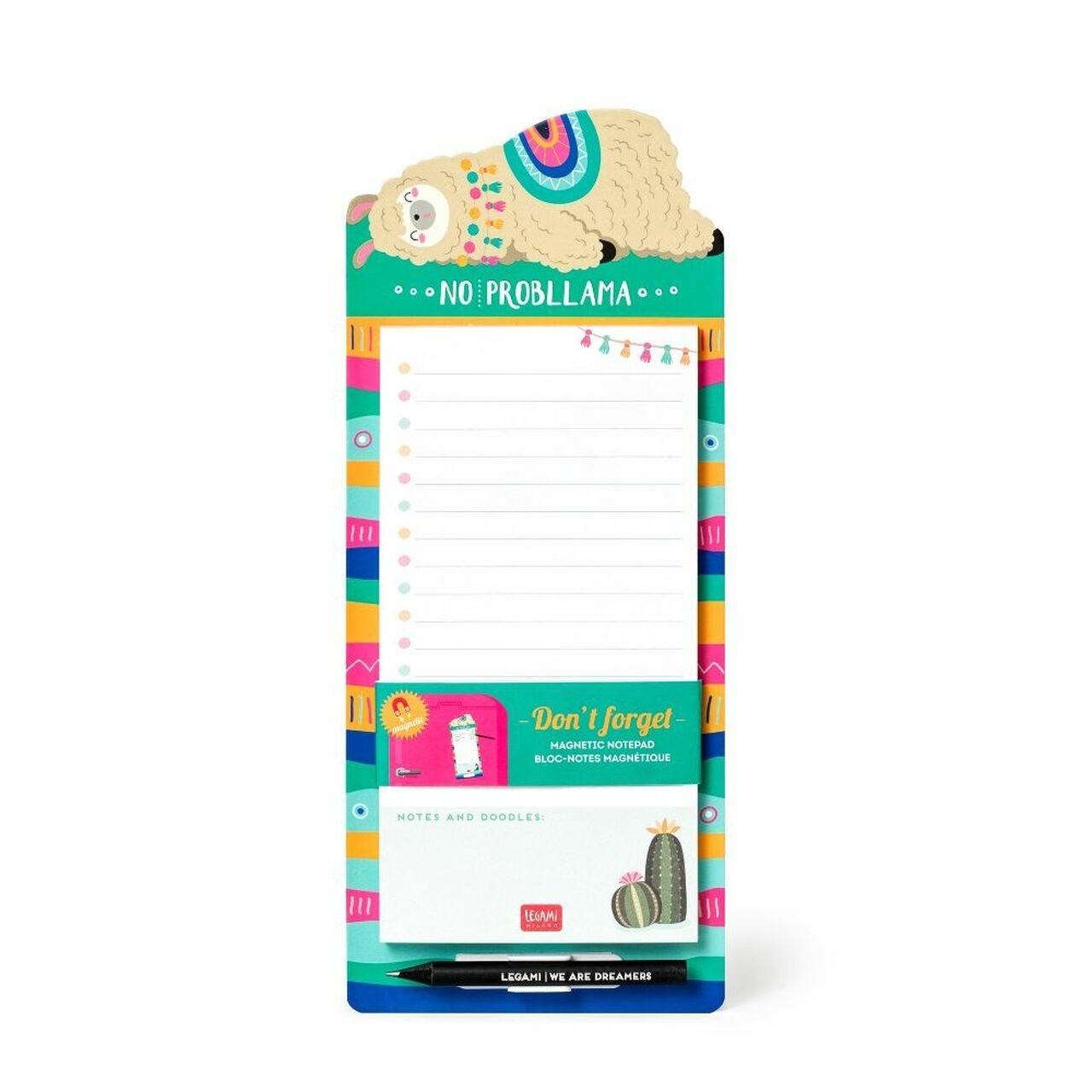 Legami Don't Forget Magnetic Notepad Llama