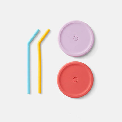 PlanetBox Silicone Straw & Lid Set