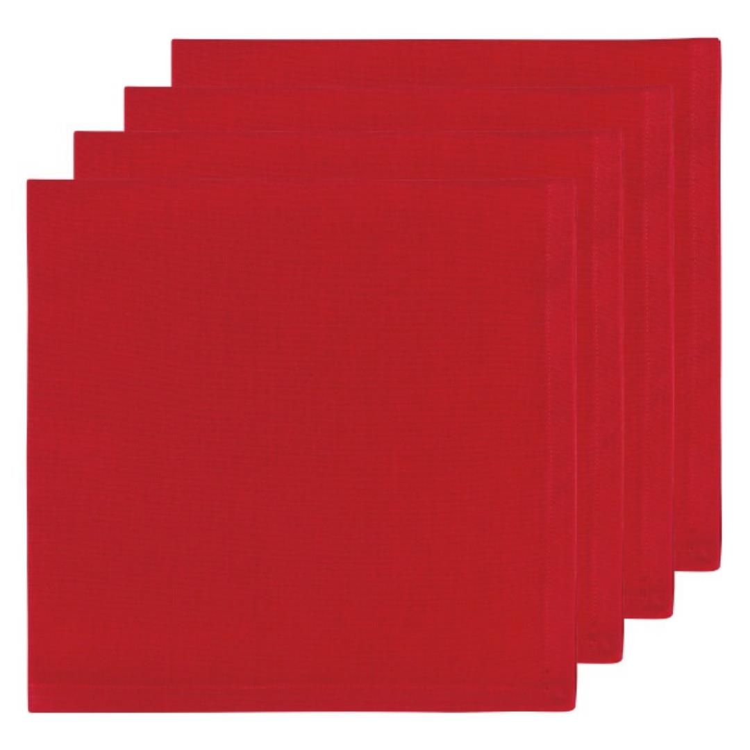 Now Designs Spectrum Chili Red Napkin Set Of 4