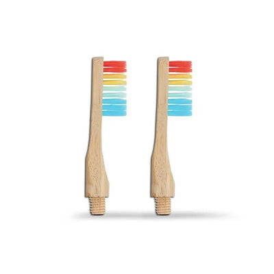 Mamap Revolve Toothbrush Replacement Heads S/2 - Purple Rainbow
