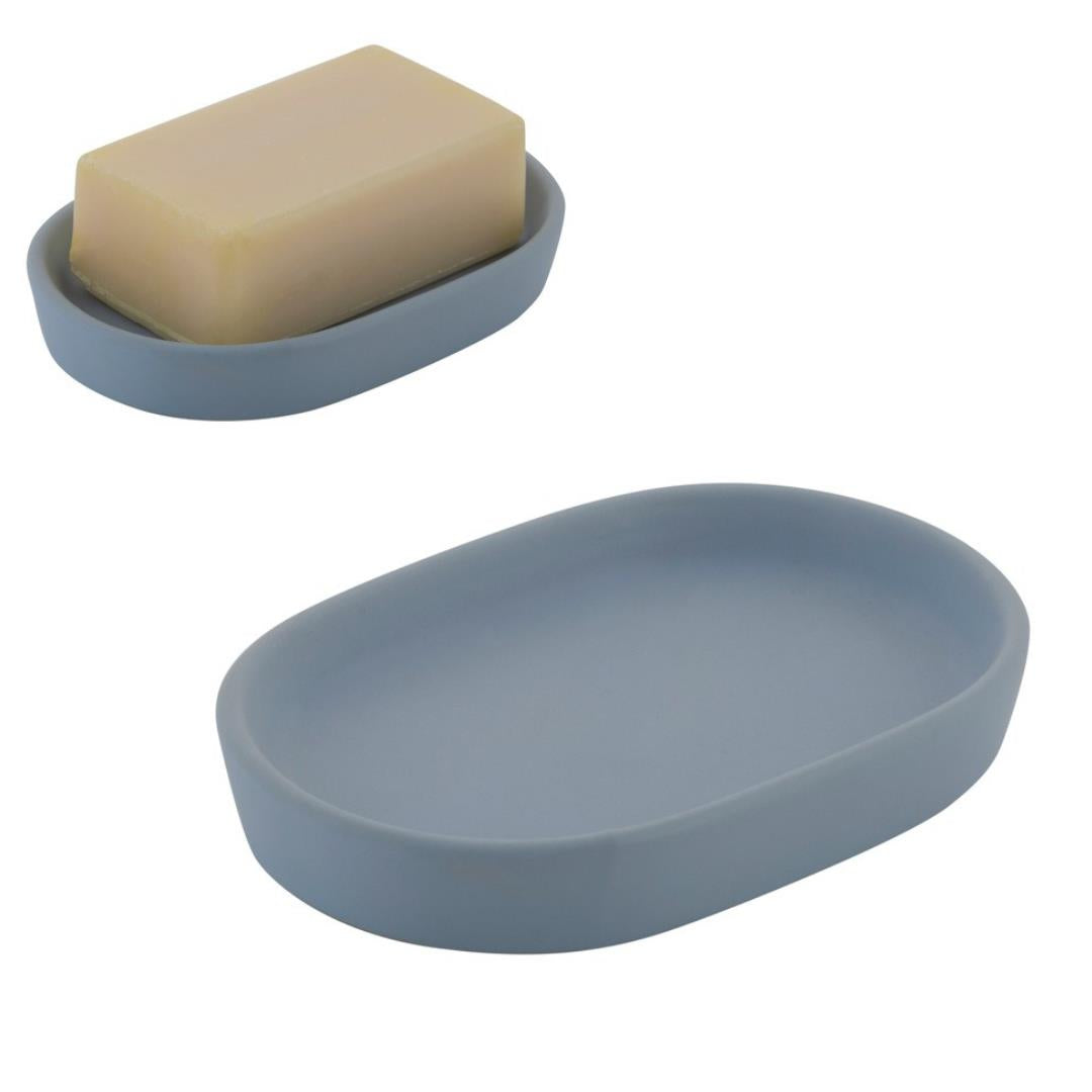 Moda At Home Blue Anitra Ceramic Soap Dish