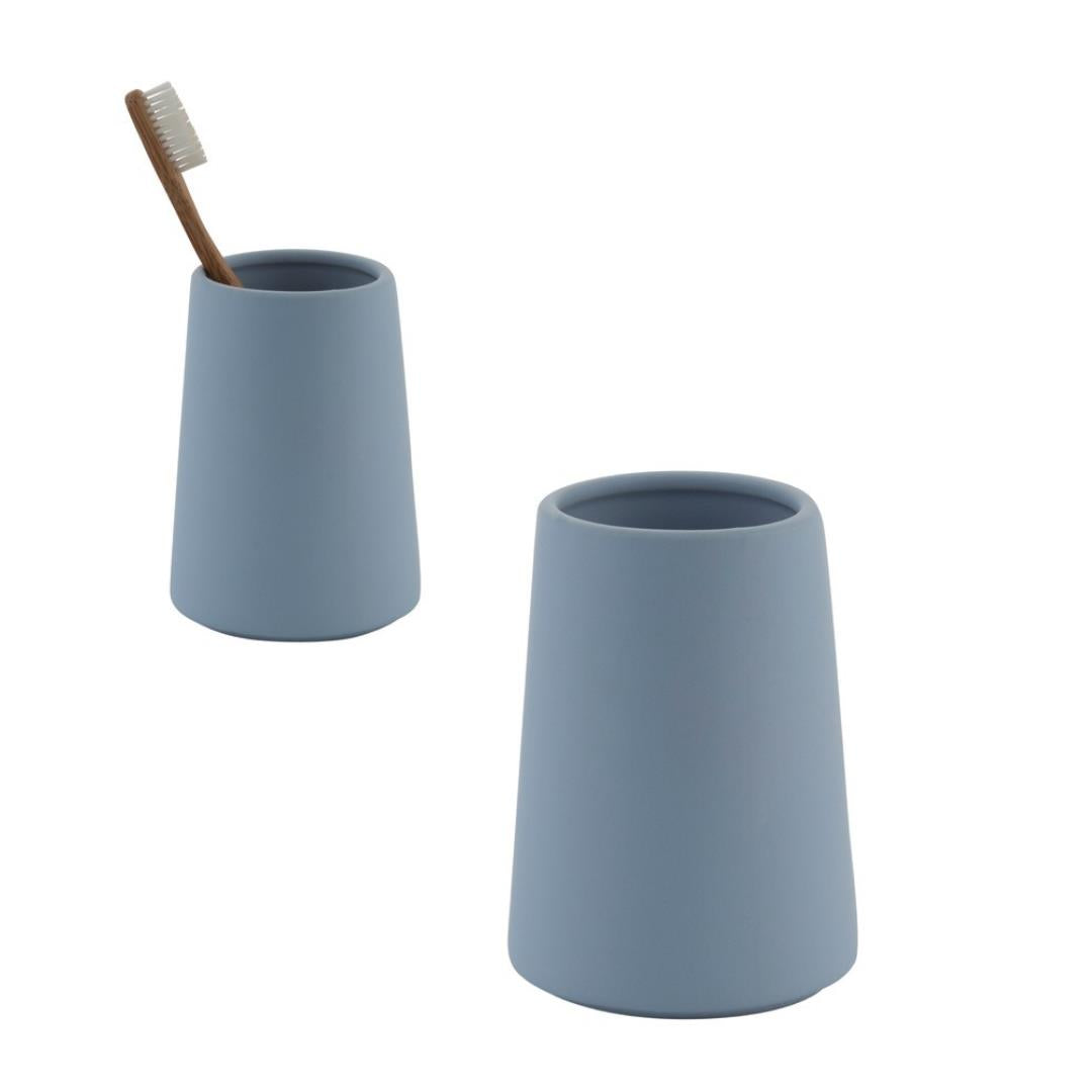 Moda At Home Blue Anitra Ceramic Tumbler