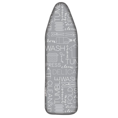 Moda At Home Ironing Board Cover 15" x 54", Grey Text