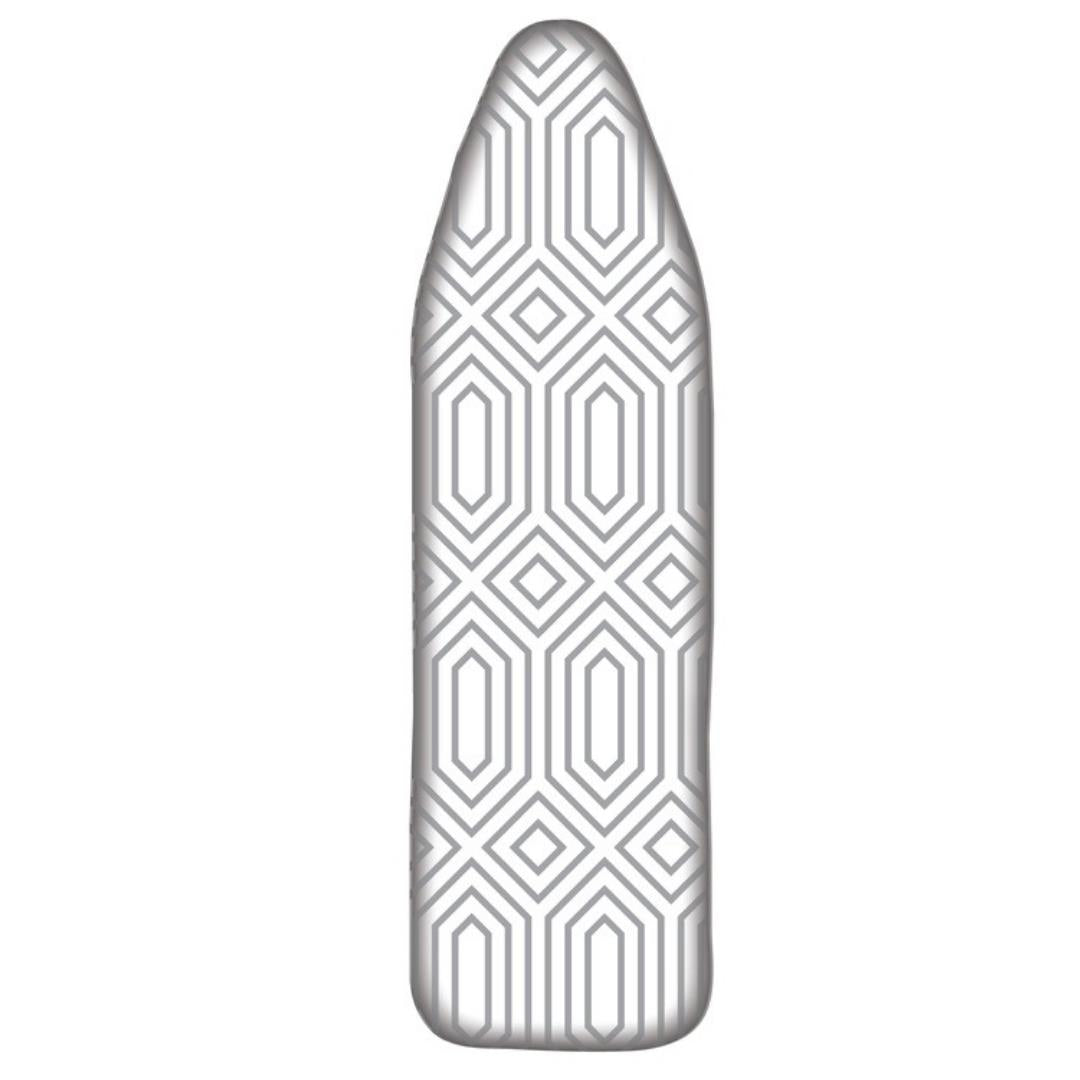 Moda At Home Ironing Board Cover 15" x 54", Geo Silver