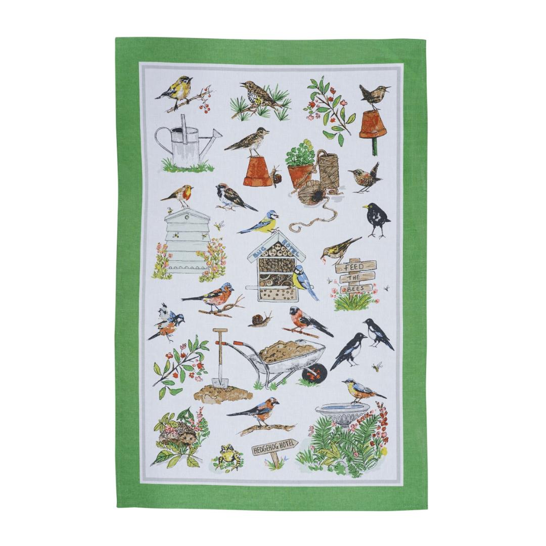Ulster Weavers Cotton Tea Towel Garden Birds