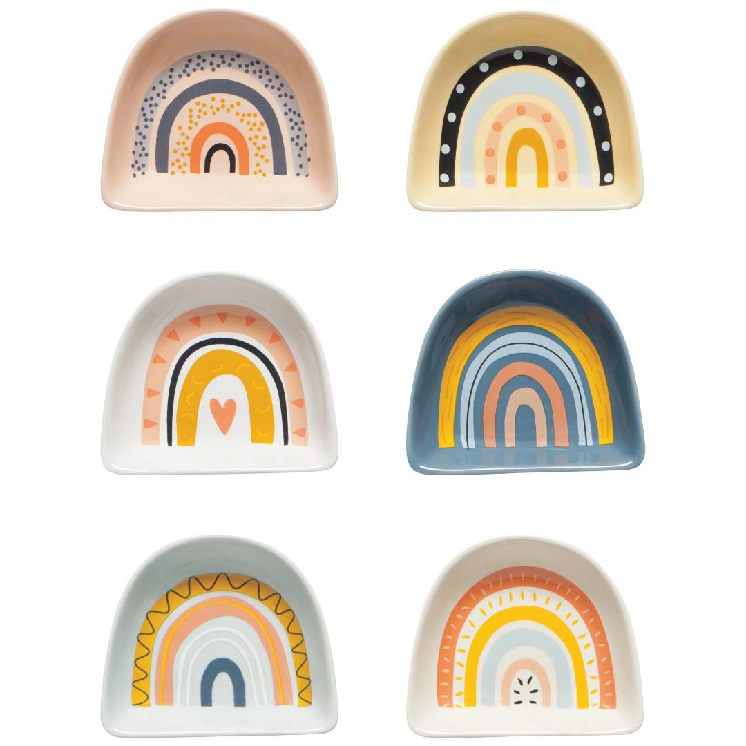 Danica Pinch Bowls Set Of 6 Rainbows