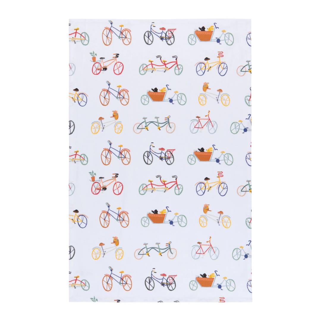 Now Designs Jacquard Tea Towel Ride On Bicycle