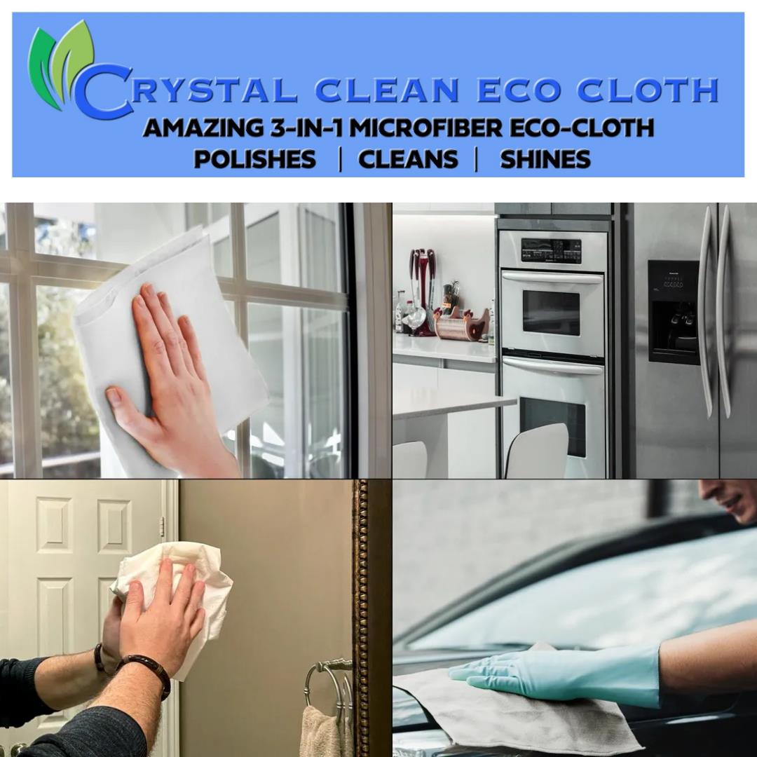 Crystal Clean Eco Cloth Set Of 5